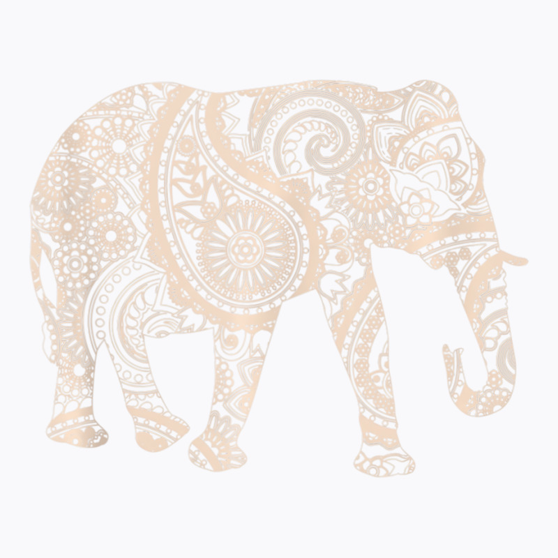 Short Sleeve Graphic Mandala Elephant Boho Tank To T-shirt | Artistshot