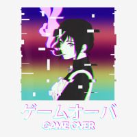 Anime Girl Shirt Japanese Vaporwave Game Over Aest Adjustable Cap | Artistshot