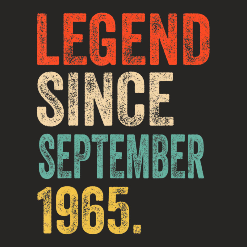 57 Years Old Gifts Legend Since September 1965 57t Ladies Fitted T-Shirt by fiddolamuf | Artistshot