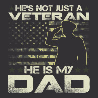 He Is My Veteran Dad American Flag Veterans Day Gi Vintage Hoodie | Artistshot