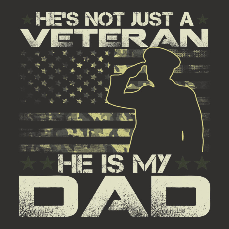 He Is My Veteran Dad American Flag Veterans Day Gi Champion Hoodie | Artistshot