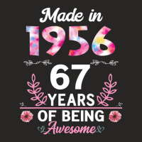 67 Years Old Gifts 67th Birthday Born In 1956 Wome Ladies Fitted T-shirt | Artistshot