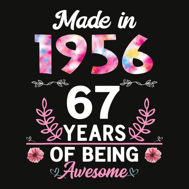 67 Years Old Gifts 67th Birthday Born In 1956 Wome Scorecard Crop Tee by fiddolamuf | Artistshot