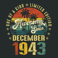 79 Years Old Gifts Awesome Since December 1943 79t Women's Triblend Scoop T-shirt | Artistshot