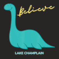 I Believe Champ Sea Monster Lake Champlain Vermont Ladies Fitted T-shirt | Artistshot