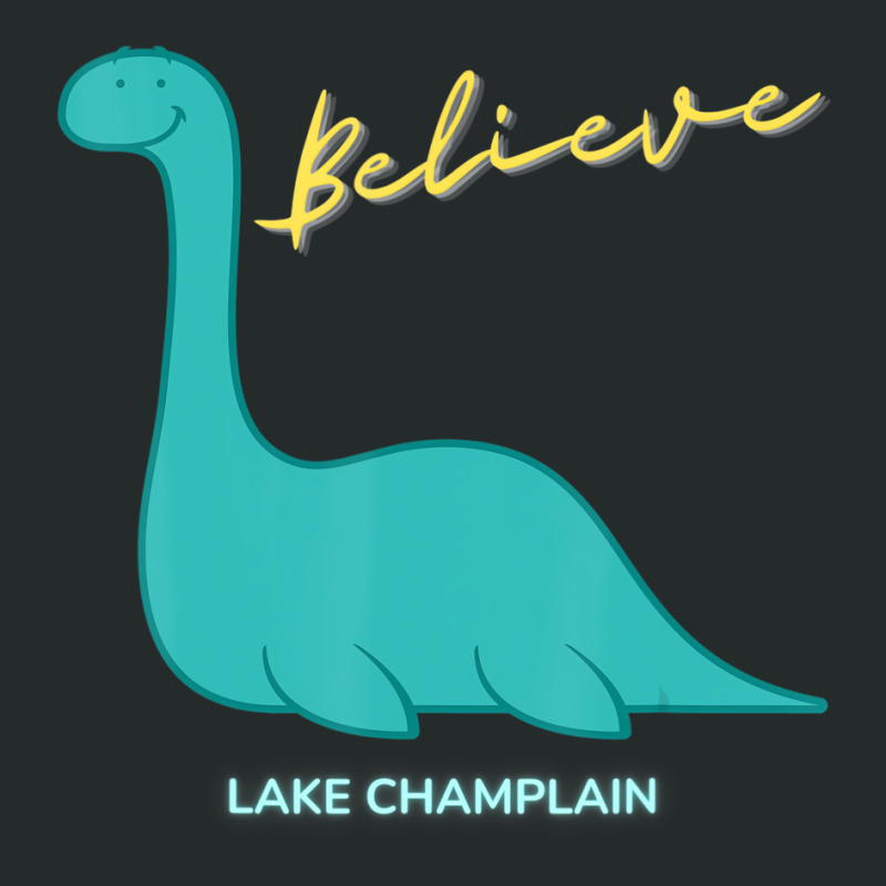 I Believe Champ Sea Monster Lake Champlain Vermont Women's Triblend Scoop T-shirt by aiiluurosy | Artistshot