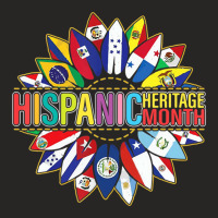 Happy National Hispanic Heritage Month Roots Latin Ladies Fitted T-shirt | Artistshot