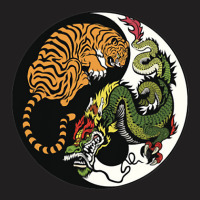 Tiger Dragon Yin Yang Symbol Beautiful Chinese Har T-shirt | Artistshot