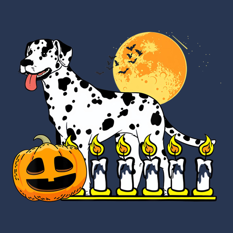 Dalmatian Dog Lazy Halloween Costume Pumpkin Puppy Men Denim Jacket | Artistshot