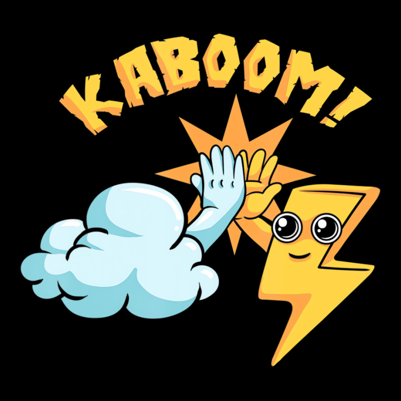 Kaboom Cloud Lightning Electrical Storm Thunder Bo Baby Bibs | Artistshot