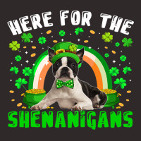 Here For The Shenanigans Patricks Day Boston Terri Racerback Tank | Artistshot