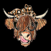 Leopard Highland Cow Glasses Funny Heifer Western  Adjustable Cap | Artistshot