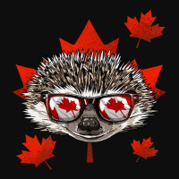 Canadian Hedgehog Maple Leaf Patriotic Canada Flag Crop Top | Artistshot