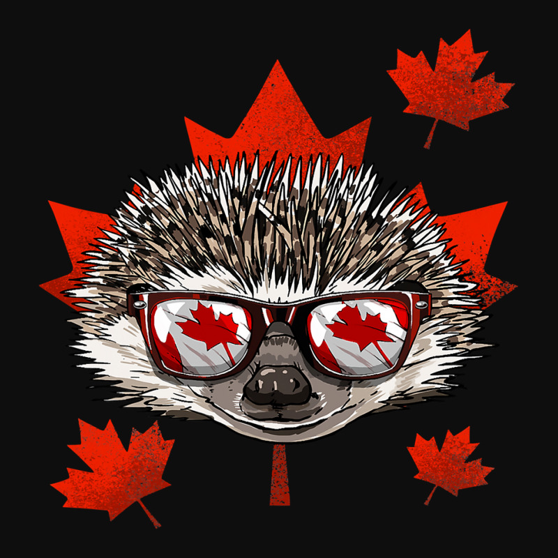 Canadian Hedgehog Maple Leaf Patriotic Canada Flag Crop Top by AURRADILLARD | Artistshot