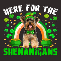 Here For The Shenanigans Patricks Day Yorkshire Te Racerback Tank | Artistshot