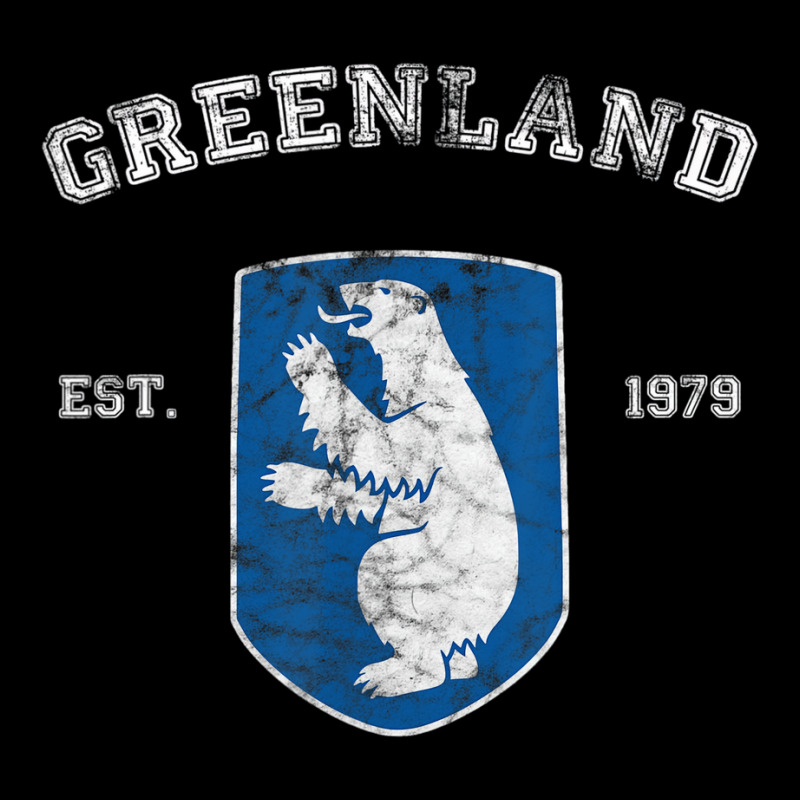 Vintage Coat Of Arms Greenland T Shirt Zipper Hoodie | Artistshot