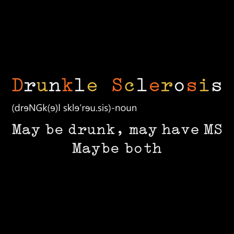 Drunkle Sclerosis Maybe Drunk May Have Ms Maybe Bo V-Neck Tee by hausch | Artistshot