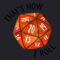 That's How I Roll Orange Watercolor D20 Dice Unisex Sherpa-lined Denim Jacket | Artistshot