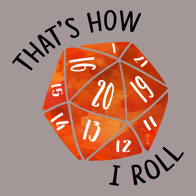 That's How I Roll Orange Watercolor D20 Dice Vintage Short by slavissweersq | Artistshot