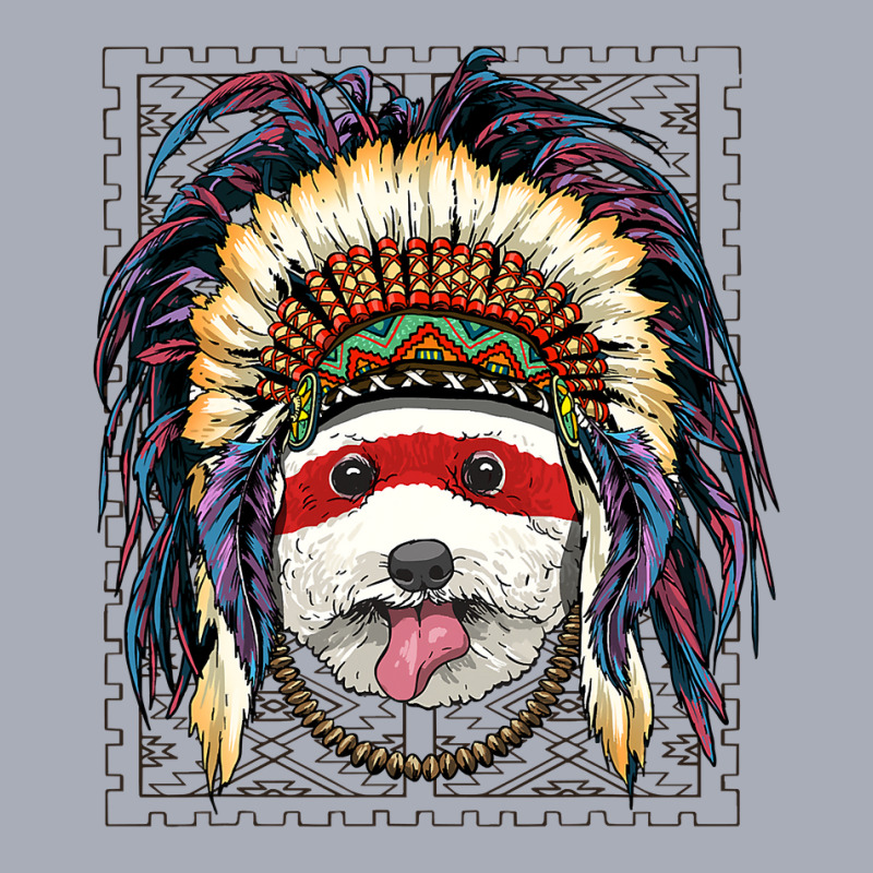 Native Indian Bichon Frise Native American Indian  Tank Dress by whoretacarpal | Artistshot