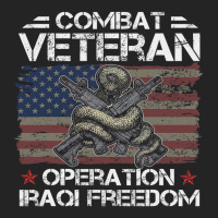 Combat Veteran Iraqi Freedom Military Usa American 3/4 Sleeve Shirt | Artistshot