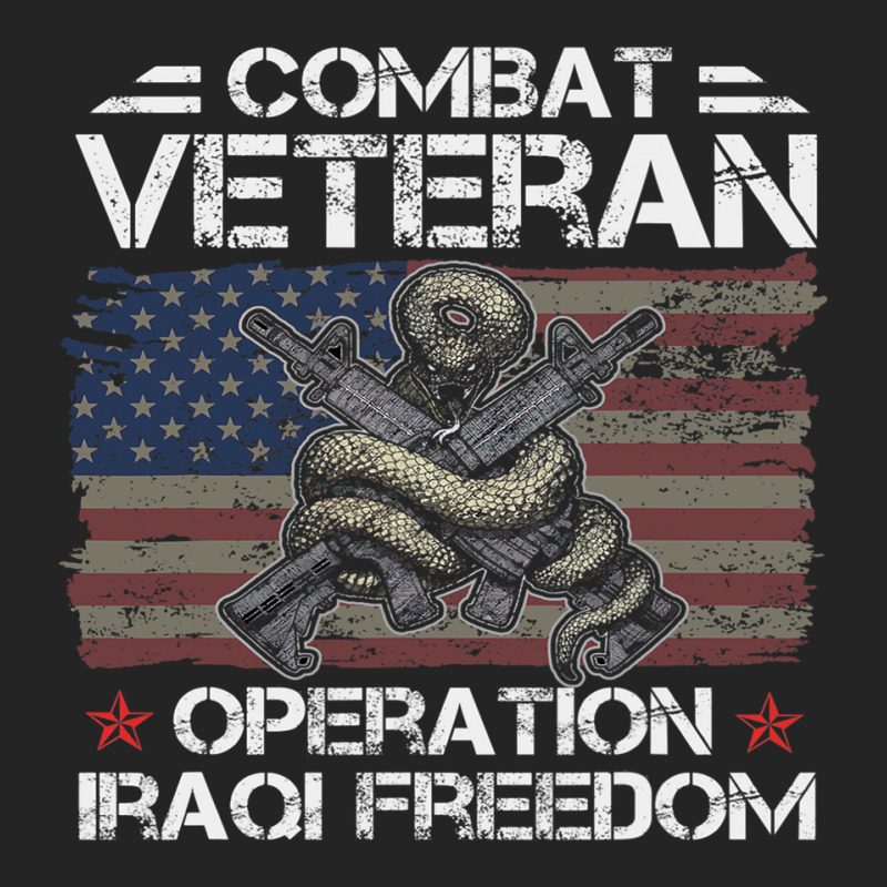 Combat Veteran Iraqi Freedom Military Usa American 3/4 Sleeve Shirt by DEBORAHBOURSSIQUOT | Artistshot