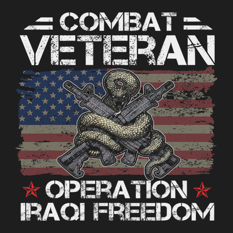 Combat Veteran Iraqi Freedom Military Usa American Classic T-shirt by DEBORAHBOURSSIQUOT | Artistshot