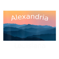 Alexandria Louisiana Mountain Sunset Hometown T Sh Long Sleeve Shirts | Artistshot