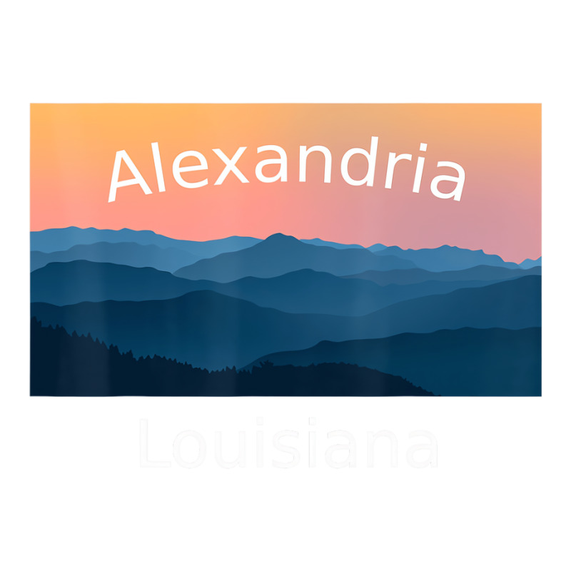 Alexandria Louisiana Mountain Sunset Hometown T Sh Long Sleeve Shirts by fiddolamuf | Artistshot