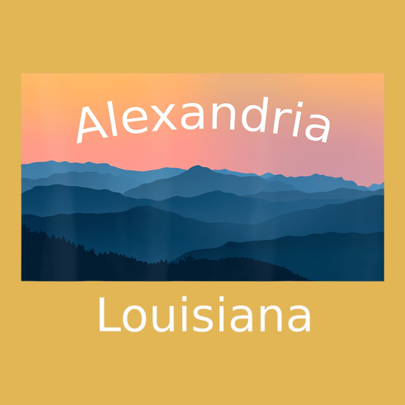 Alexandria Louisiana Mountain Sunset Hometown T Sh Vintage Hoodie And Short Set by fiddolamuf | Artistshot