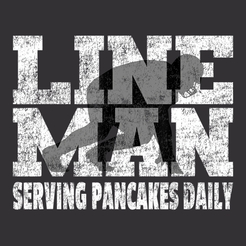 Vintage Football Lineman Saying   Serving Pancakes Vintage Hoodie | Artistshot