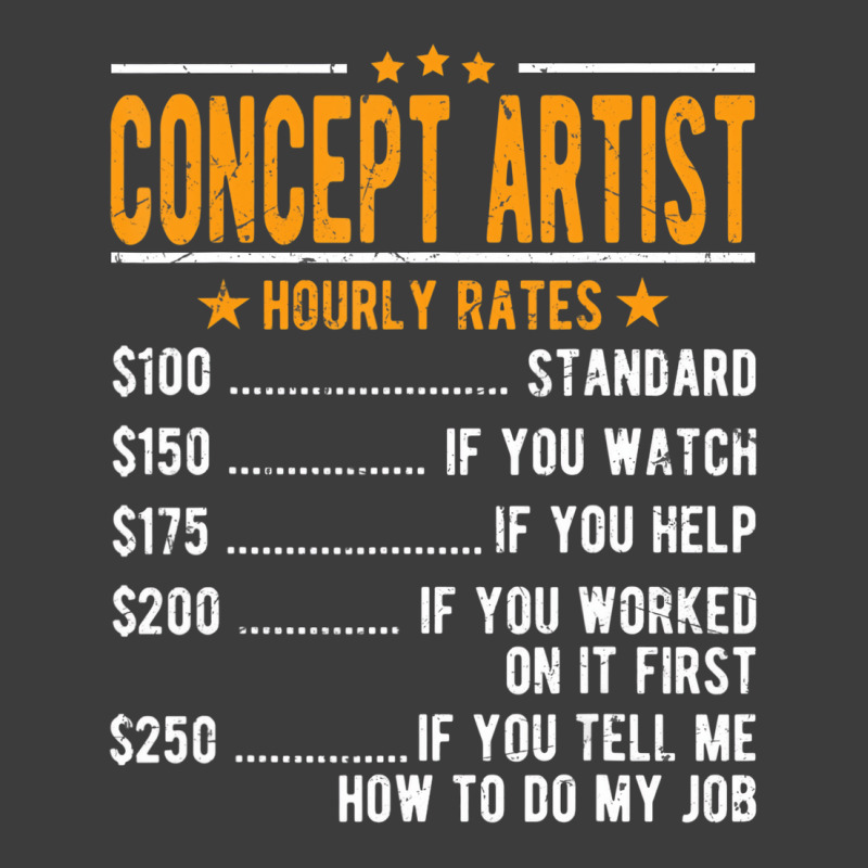 Concept Artist Hourly Rates T Shirt Men's Polo Shirt | Artistshot