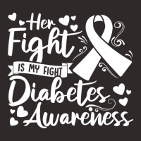 Her Fight Is My Fight Diabetes Awareness Type 1 Di Racerback Tank | Artistshot