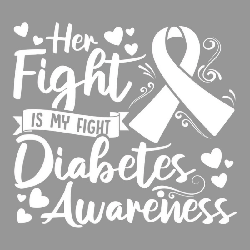 Her Fight Is My Fight Diabetes Awareness Type 1 Di Women's V-Neck T-Shirt by essicky | Artistshot