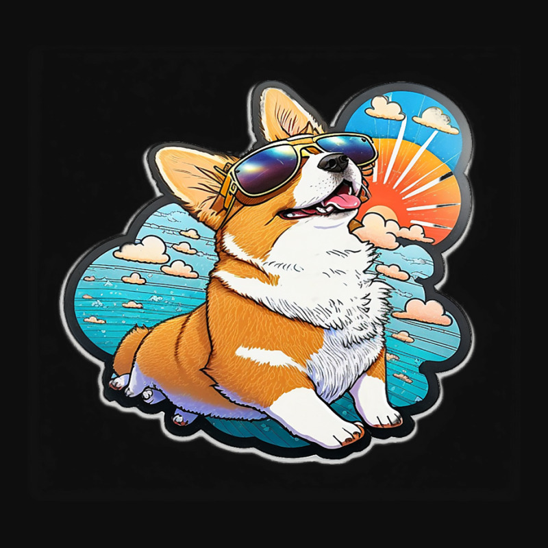 Cool Corgi Crop Top by DEBORAHBOURSSIQUOT | Artistshot