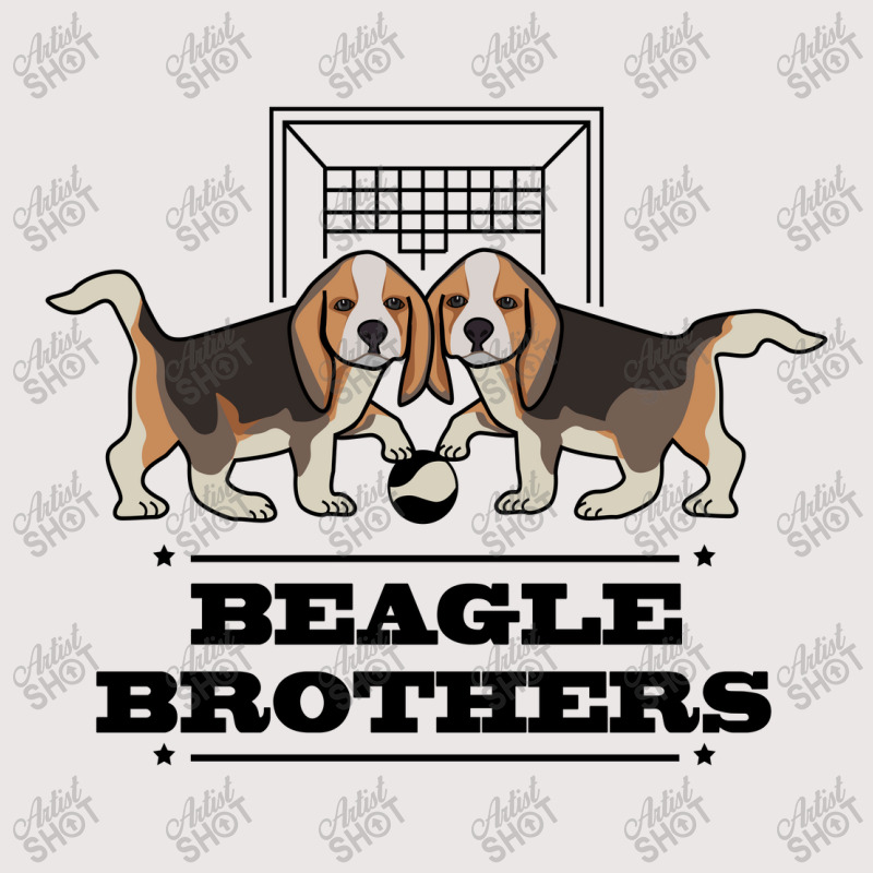 Beagle Twins Brothers Playing Football T-shirt Design Pocket T-shirt | Artistshot