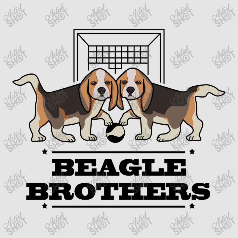 Beagle Twins Brothers Playing Football T-shirt Design Exclusive T-shirt | Artistshot