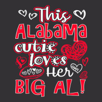 This Alabama Cutie Loves Her Big Al! Fun Football Vintage Hoodie | Artistshot