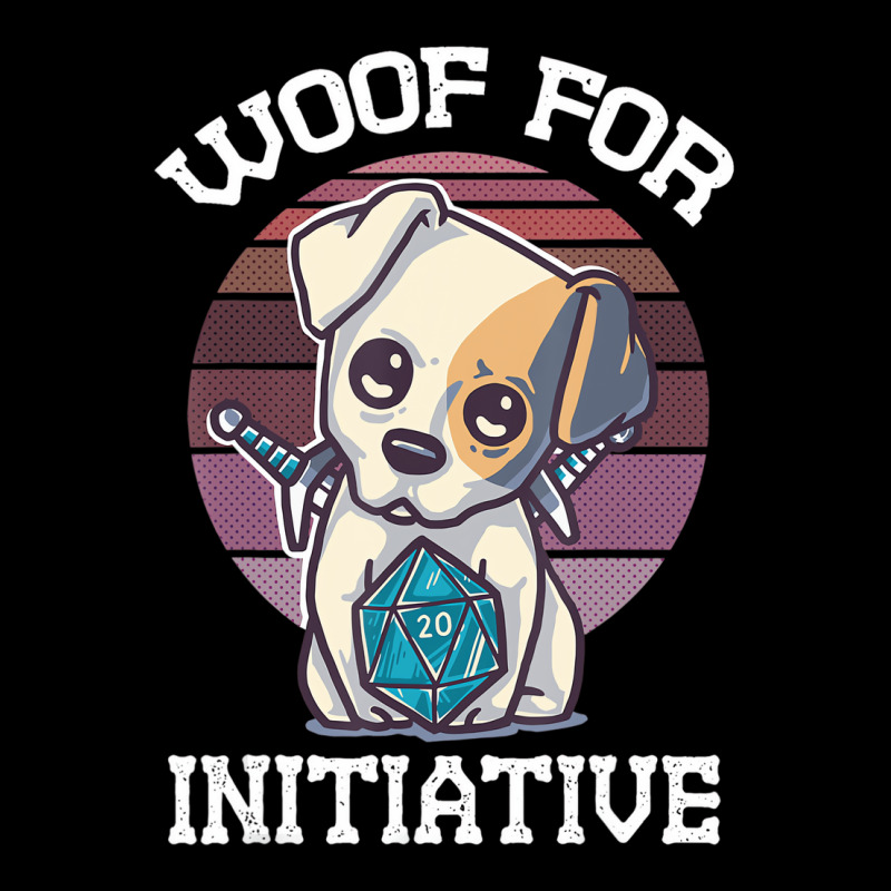 Woof For Initiative Dungeons And Dogs Dog D20 Dice Cropped Sweater by mogakino | Artistshot