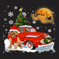 Cavoodle Vintage Wagon Red Truck Christmas Tree Pa T-shirt | Artistshot