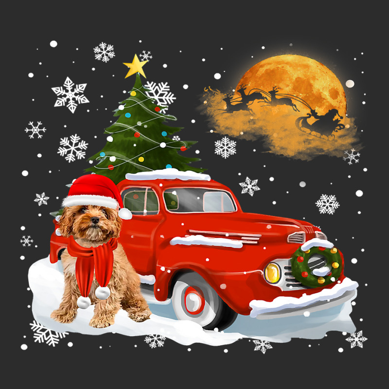 Cavoodle Vintage Wagon Red Truck Christmas Tree Pa Exclusive T-shirt by AURRADILLARD | Artistshot