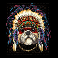 Native Indian Shih Tzu Native American Indian Dog  Adjustable Cap | Artistshot