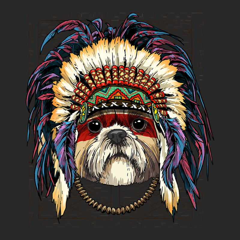 Native Indian Shih Tzu Native American Indian Dog  Printed hat by kerrmanthez | Artistshot