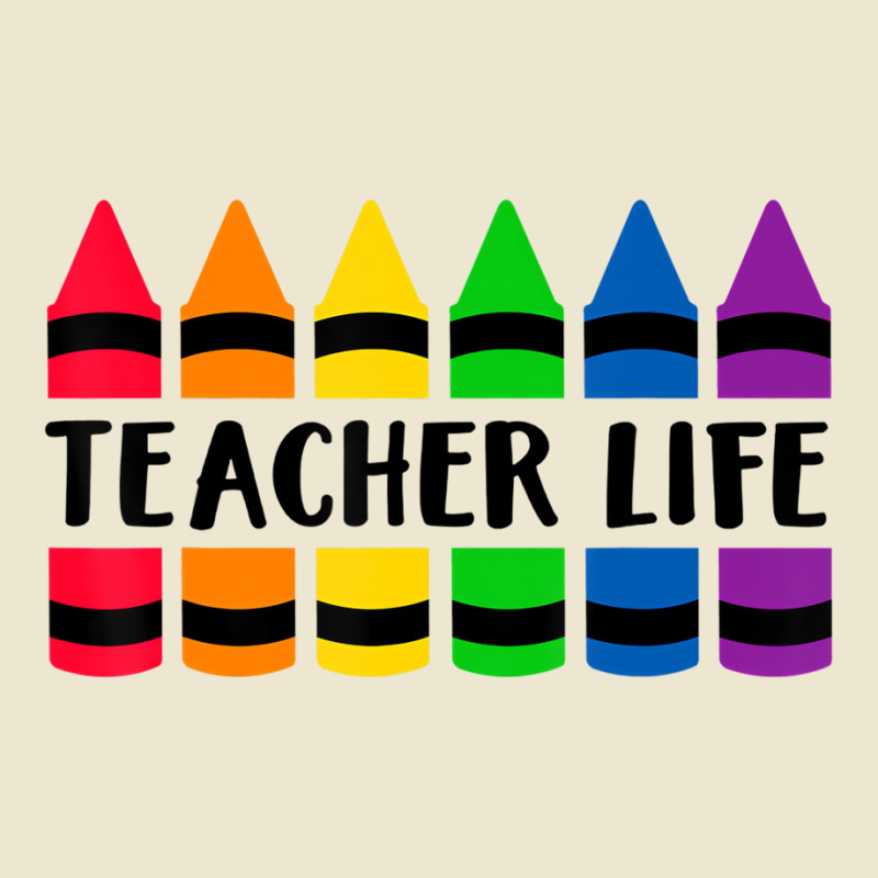 Teacher Life Crayon   Cray Teacher T Shirt Cropped Hoodie by bettincam | Artistshot