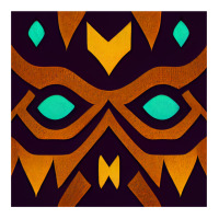 Tribal Fairy Tale Majoras Mask Symmetric Pattern T 3/4 Sleeve Shirt | Artistshot