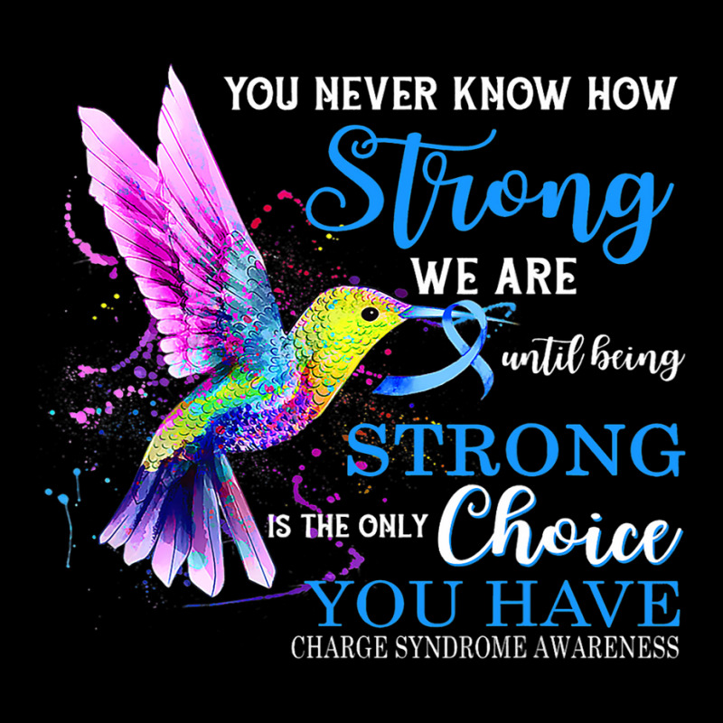 Charge Syndrome Awareness Blue Strong Hummingbird Fleece Short | Artistshot