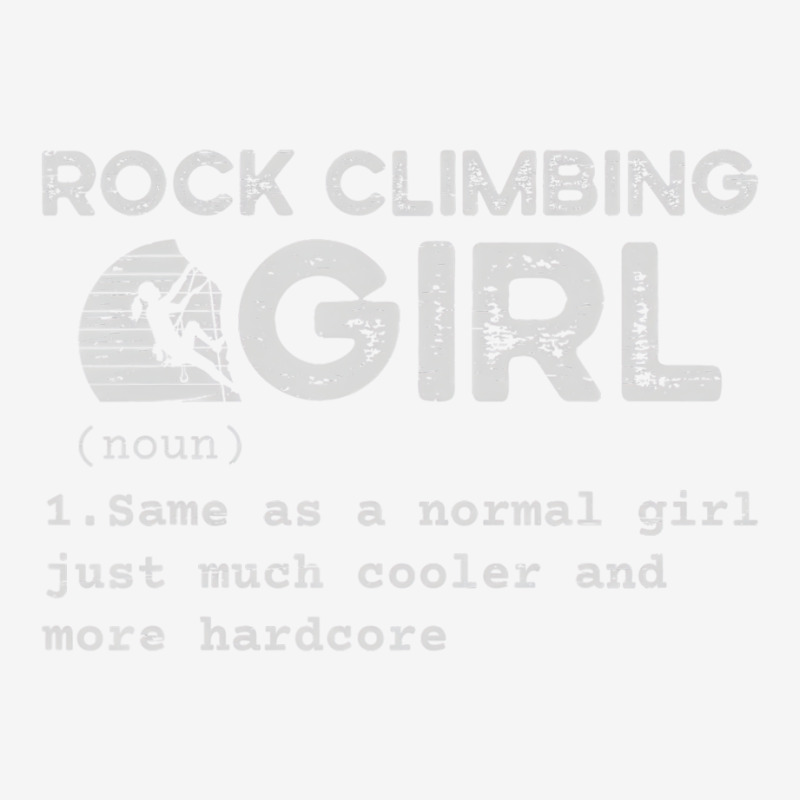 Rock Climbing Girl Definition For A Mountaineering Graphic Youth T-shirt by qadina | Artistshot