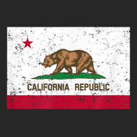 Vintage California Republic State Flag T Shirt Ladies Fitted T-shirt | Artistshot