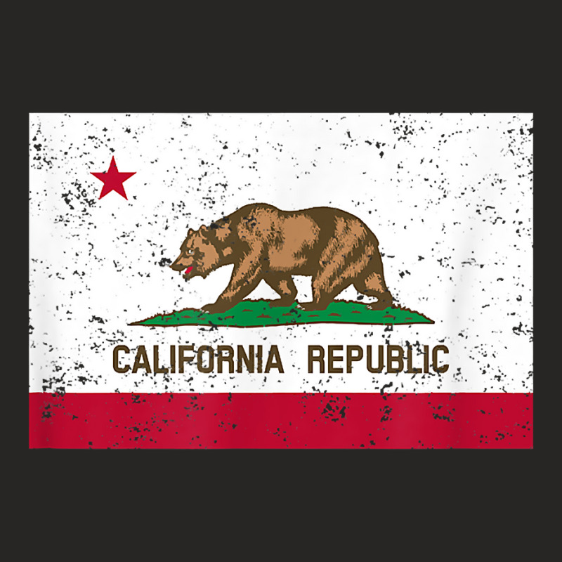 Vintage California Republic State Flag T Shirt Ladies Fitted T-Shirt by men.adam | Artistshot