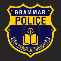 Grammar Police T Shirt   Funny English Grammar Lit Ladies Fitted T-shirt | Artistshot